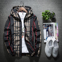Load image into Gallery viewer, Cali and Clyde &quot;Fly Guy&quot; Plaid Fashion Jackets For Men Black