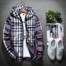 Load image into Gallery viewer, Cali and Clyde &quot;Fly Guy&quot; Plaid Fashion Jackets For Men Gray