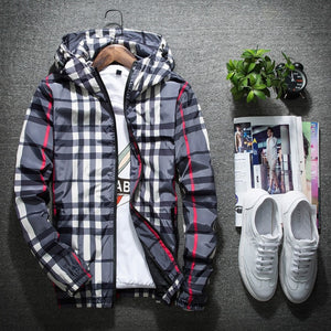 Cali and Clyde "Fly Guy" Plaid Fashion Jackets For Men Gray