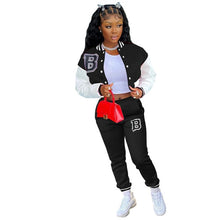 Charger l'image dans la galerie, "Sporty Spice" Letterman Jacket and Pants Set For Ladies (S-2XL) - Cali &amp; Clyde