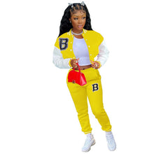 Charger l'image dans la galerie, "Sporty Spice" Letterman Jacket and Pants Set For Ladies (S-2XL) - Cali &amp; Clyde