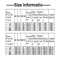 Load image into Gallery viewer, Cali and Clyde &quot;Truth or Dare&quot; Long Sleeve Bodycon Dresses Size Chart