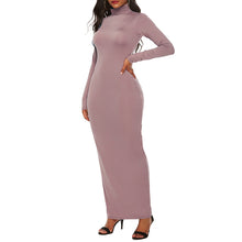 Load image into Gallery viewer, Cali and Clyde &quot;Truth or Dare&quot; Long Sleeve Bodycon Dresses Tutleneck